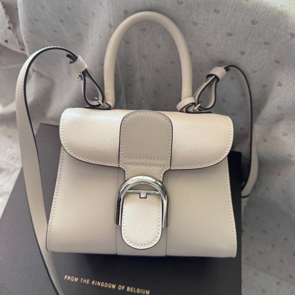Delvaux Box Calfskin Mini Brillant Satchel Ivory - Picture 6 of 15